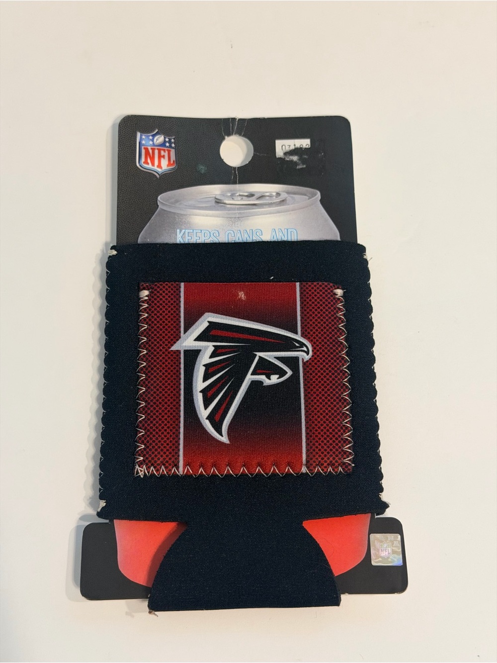 Atlanta Falcons NFL- Red & Black Can Koozie- NEW